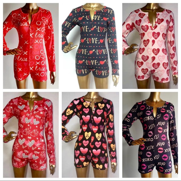 valentines pajamas womens